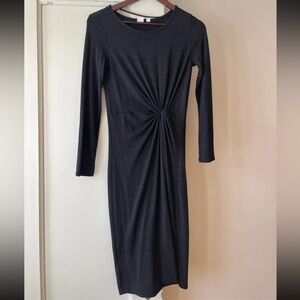 Gap Black Dress with Twist Detail XS S